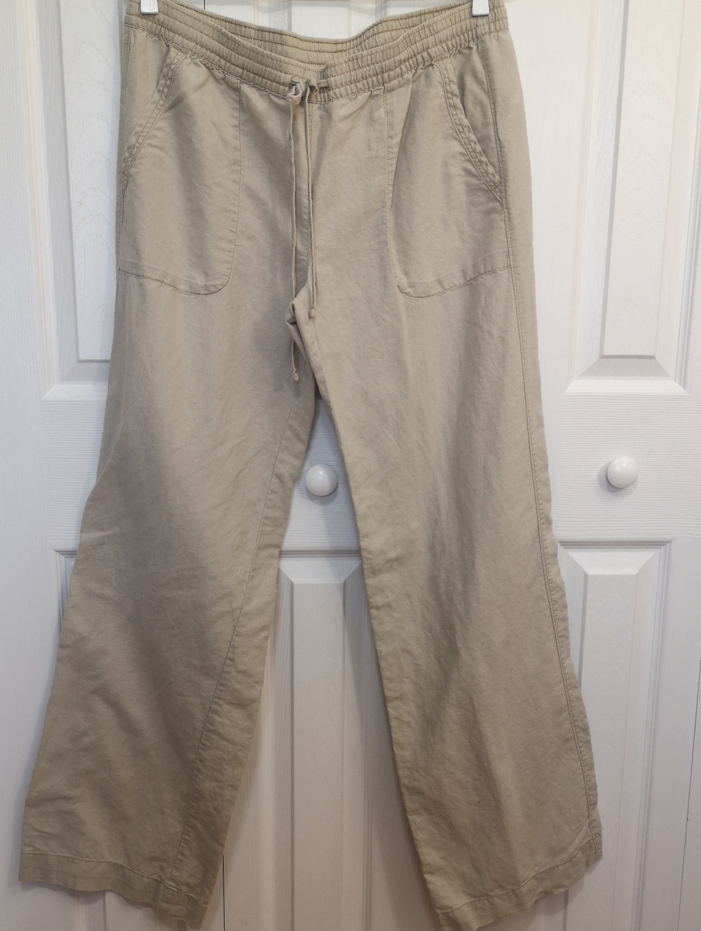 Joe Fresh Women's Drawstring Pants in Khaki Size M